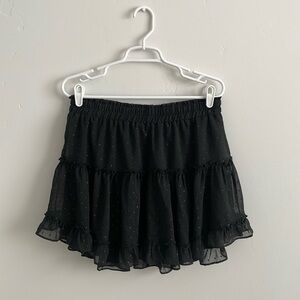 Sparkle Polka Dot Ruffle Skirt